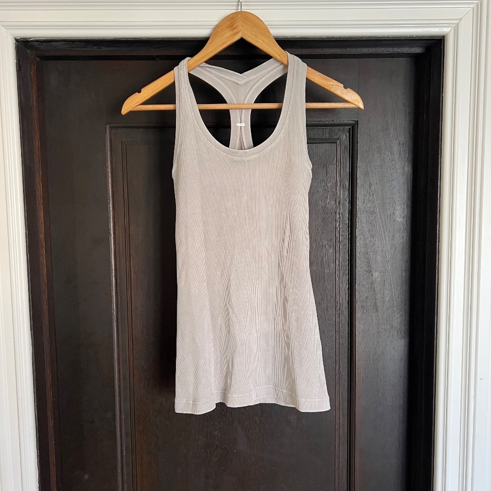 NWOT Cool Racerback Tank Top Rib Washed French Clay Size 6